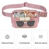 Clear Fanny Pack Belt Bag Large Capacity Water-Resistant Zipper Closure Stadium Approved Transparent Waist Bag