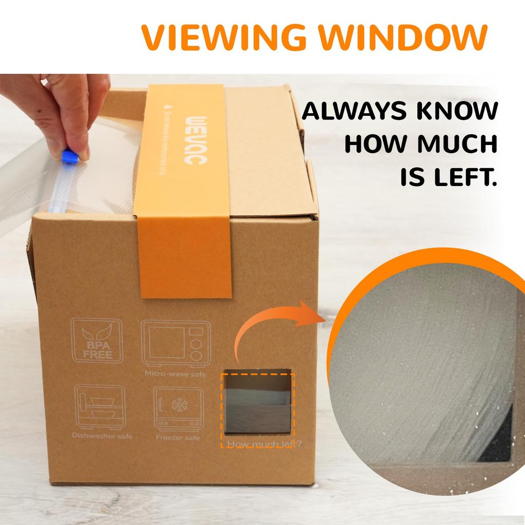 Wevac Вакуумная упаковка Вакуумная упаковка Приблизительно 20 см x Вакуумная замена Вакуумная свободно Легко для собачьего корма Безопасная низкотемпературная вакуумная упаковка Вакуум