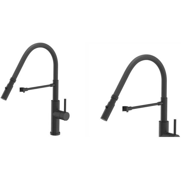 Смеситель BERG BALACK MAGNETIC EWP черный mat 130380PH