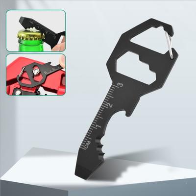 1PC Card Type EDC Tool Card Многофункциональный брелок для ключей Открывалка для бутылок Внутренний шестигранный кулон Портативная отвертка Мини-инструмент