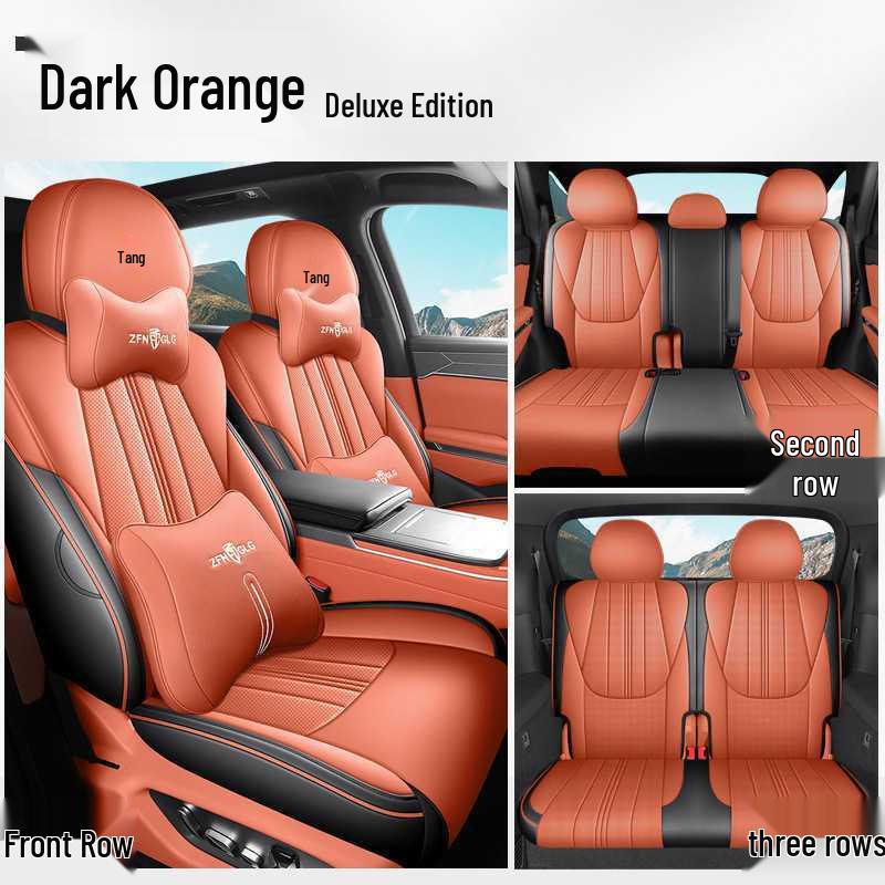 Полное покрытие сидений BYD Tang L DMI/EV - Дышащие перфорированные чехлы для всех сезонов