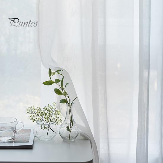 2 шт. оконная марля полупрозрачная декоративная дышащая пасторальная стильная штанга проходящая машинная стирка домашнее украшение оконная прозрачная занавеска бытовая