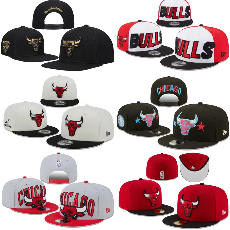 Баскетбольная кепка NBA Bulls, хип-хоп кепка для мужчин и женщин, кепка с вышивкой и плоским козырьком, уличная шляпа для защиты от солнца, модная кепка с широкими полями