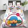 3D Fun P-Pocoyo Elly Pato Cartoon Duvet Cover,Soft Throw  Bedding Bedroom Decor for Home Bedroom Bed Cover Kids Gift