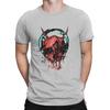 Cyberskull Men TShirt Skull Crewneck Short Sleeve Fabric T Shirt Humor Top Quality Birthday Gifts
