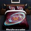 West Ham United Football Design Bed Bedding Set 1 Duvet Cover + 2 Pillowcases Soft Breathable Household Bed Linens