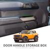 For Ford Bronco 2021-2024 2 Door Front Door Handle Storage Box Accessories Car Side Door Holder Tray Organizer 2pcs
