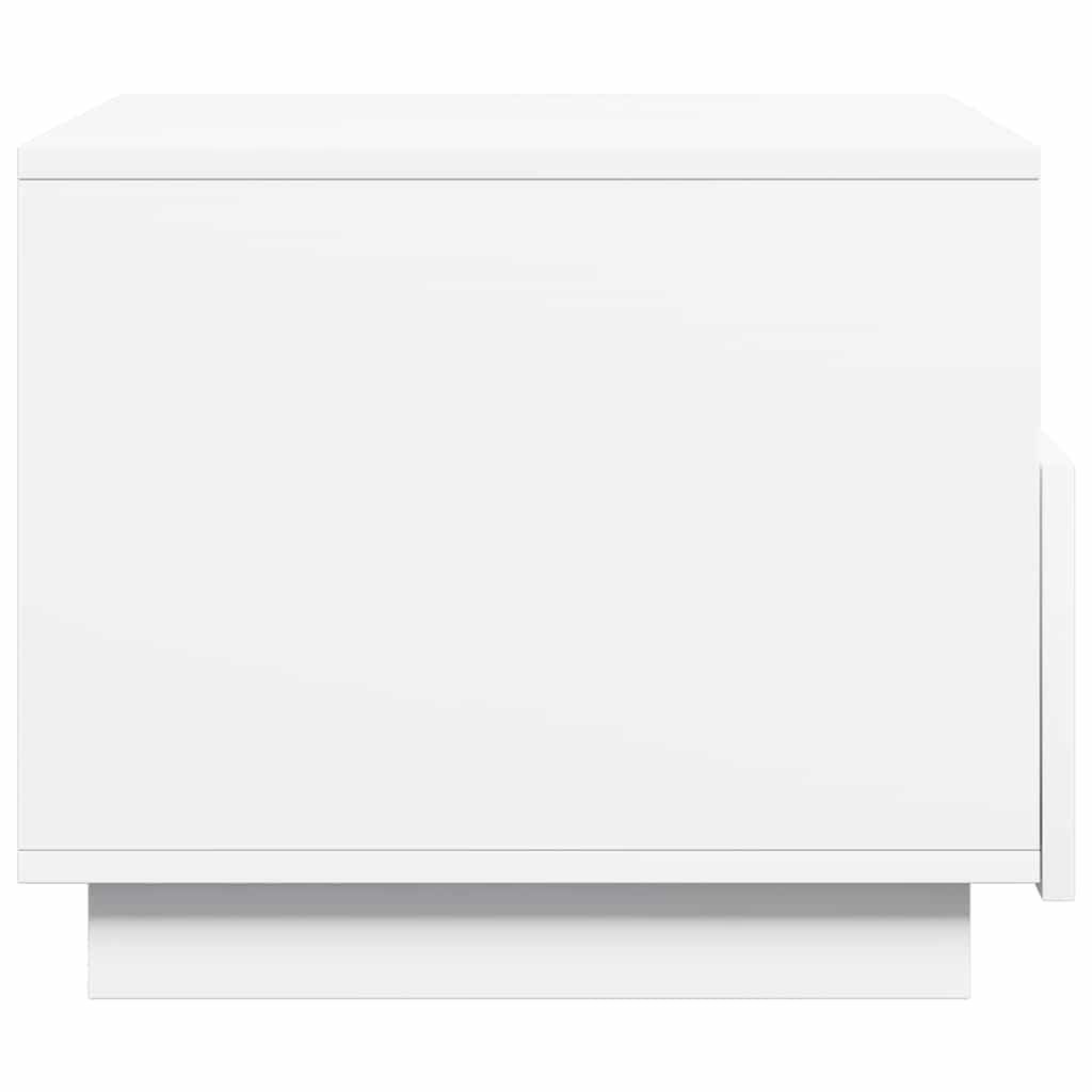 LED Coffee Table White 50 x 49 x 40 cm