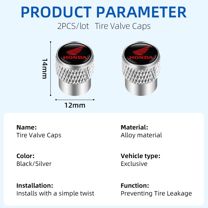 2Pcs Motorcycle Accessories For HONDA Hornet CB600F CB600 CB599 Goldwing gl1800 Hornet 600 Tire Valve Air Port Stem Cover Caps ydcp00