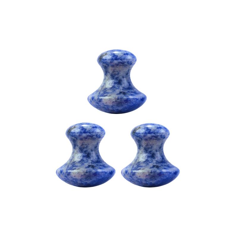 3pcs Natural Jade Mushroom Crystal Gua Sha Stone Facial Massager Quartz Scraping Massage Tool SPA Acupuncture Relaxing Tool