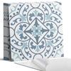 Set of Self-Adhesive Tiles with Ornamental Plant Pattern 4x50x50 cm