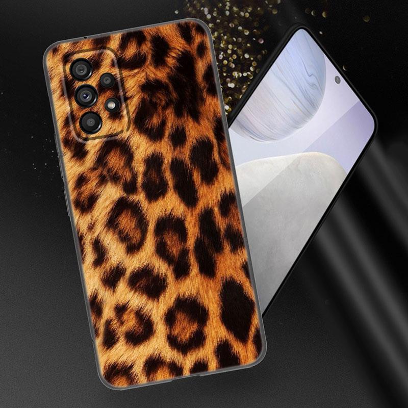 Чехол для телефона с леопардовым принтом для Samsung Galaxy A04 A21 A30 A50 A52 S A13 A14 A22 A23 A32 A53 A73 5G A11 A12 A31 A33 A51 A70 A71 A72