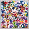 51 шт. Наклейки Brawl Stars: Водонепроницаемые Декоративные Наклейки для Чемоданов, Блокнотов и Термокружек