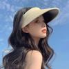Elegant Brim Wide Sun Hat Women Featuring Foldable Design Outdoor Sunscreen Hat