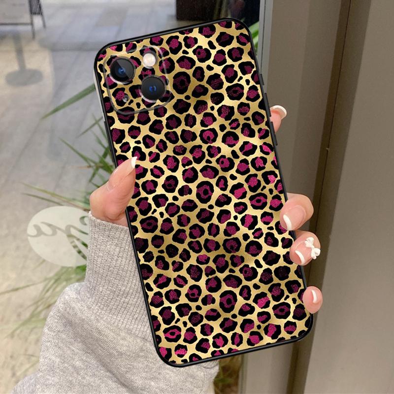 Роскошный чехол с леопардовым принтом для iPhone 17 Air 16 15 14 13 11 12 Pro Max Plus 12 13 Mini 16e 17 Pro Max Задняя крышка