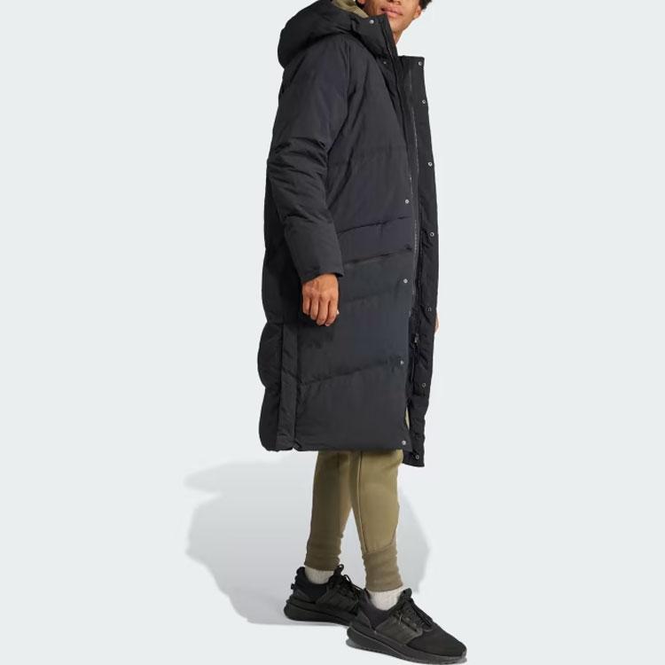 adidas Большая стеганая куртка пуховик мужская черная IK3161