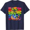 Wonderful World Earth Day Graphic Cotton T-Shirt Casual Short Sleeve Crewneck Tee