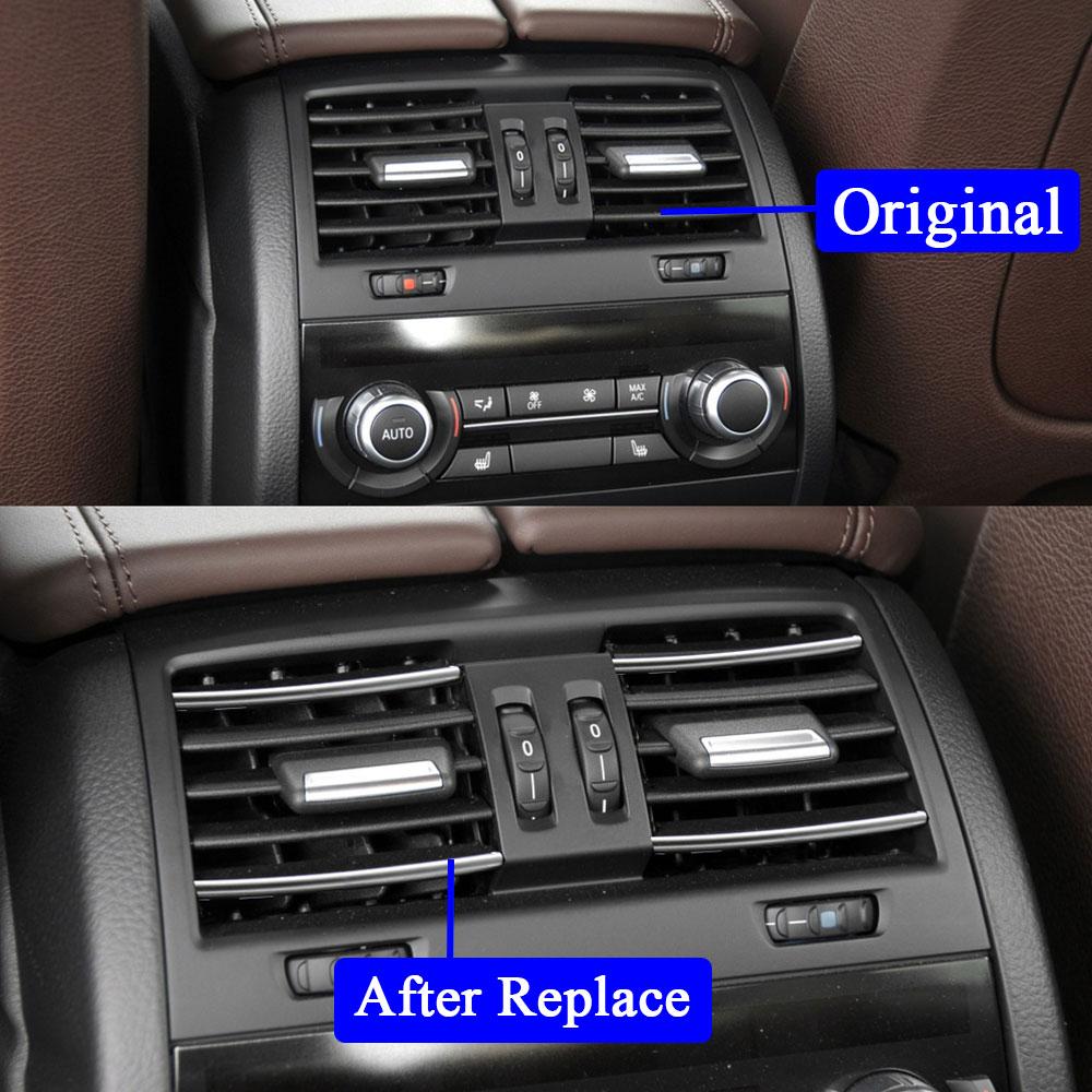 Задняя консоль автомобиля, решетка кондиционера, полная деталь в сборе для BMW 5 серии F10 F11 520 523 525 528 530