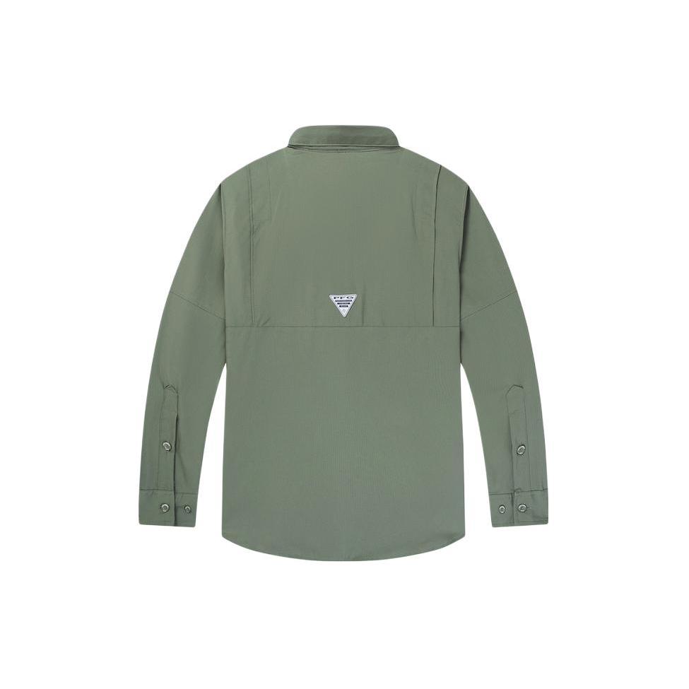 Columbia PFG SS24 Рубашка Мужская Зеленая FJ7253-316