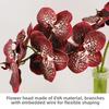 Butterfly Orchid Artificial Vanda Orchid Flower Handmade Real Touch Simulation Big Moth Orchid EVA 67cm Fake Flower Branch