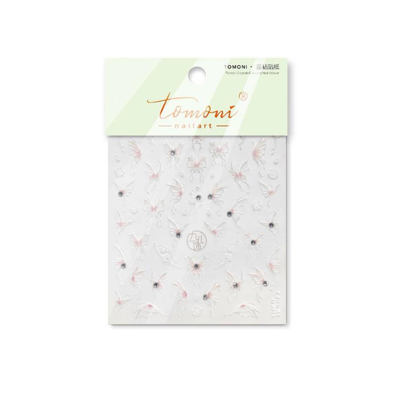 Яркие хрустальные наклейки для ногтей с бабочками. Изготовление своими руками креативных декоративных наклеек.