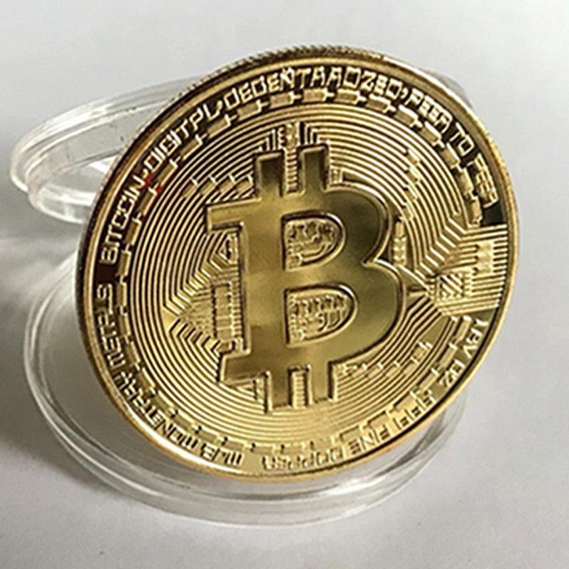 Памятная золотая монета Bitcoin