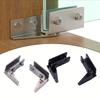 Sturdy Hinges for Glass Shelves and Bathroom/Kitchen Glass Panels (2 PCS)