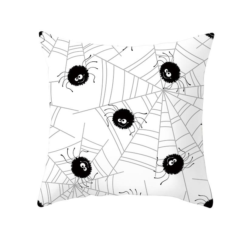 New Halloween Cushion Cover Home Gift Sofa Cushion Peach Leather Velvet Car Bedside Pillow Cover