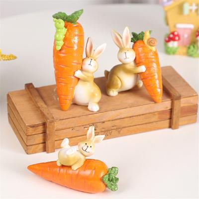 Очаровательная пасхальная фигурка морковки из смолы - Милое весеннее праздничное украшение для дома и вечеринки (Идеальный праздничный подарок)