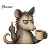 Holiday Door Frame Sign Middle Finger Animal Corner Sign, Funny Wooden Durable Wood Ornaments Decoration, Wall Hanging Ornament for Festive