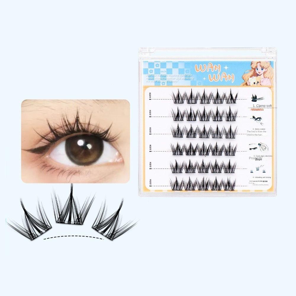 Sweet Adhesive False Eyelashes Makeup False Eyelash Clusters Grafting Lashes