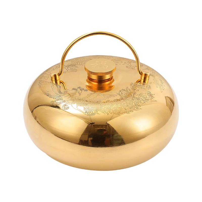 Jitao Yu Pozi Чистая медная грелка с водой Массажер для рук и ног в стиле ретро