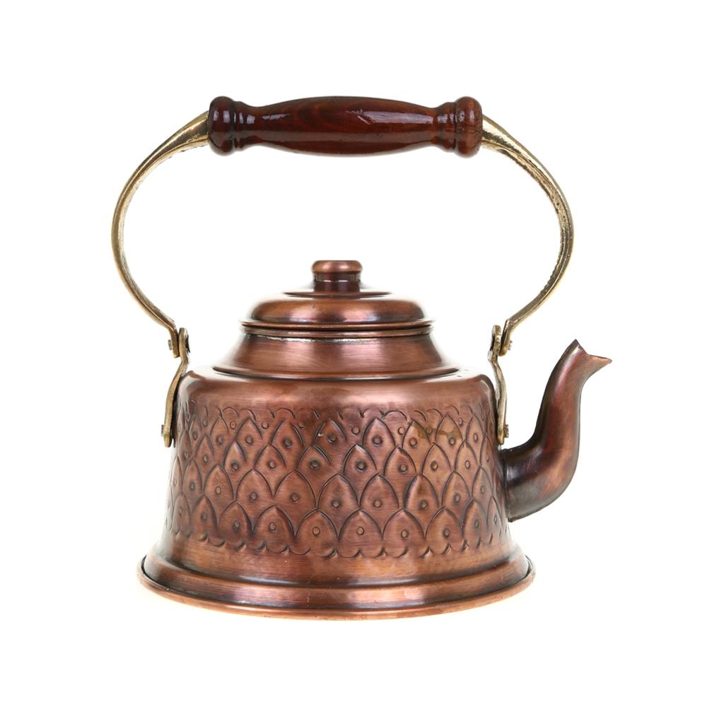 Медный чайник, Медный чайник ручной работы, кованый чайник из чистой меди, Чайный сервиз ручной работы из чистой меди, Медный горшок для отеля, 1300 мл