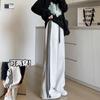 White Striped Sweatpants Women's New Autumn Straight Casual Sweatpants Small Loose Wide-leg Pants