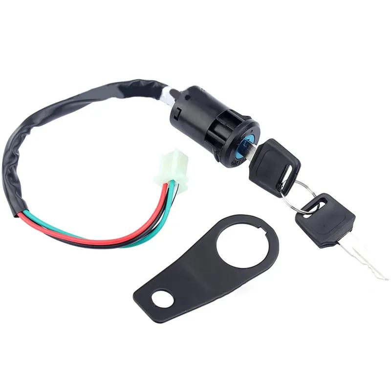 1 Set Motorcycle Ignition Switch Lock Key With Bracket For 50cc 90cc 110cc 150cc For Kazuma For Tank For Honda Motorcycle Parts