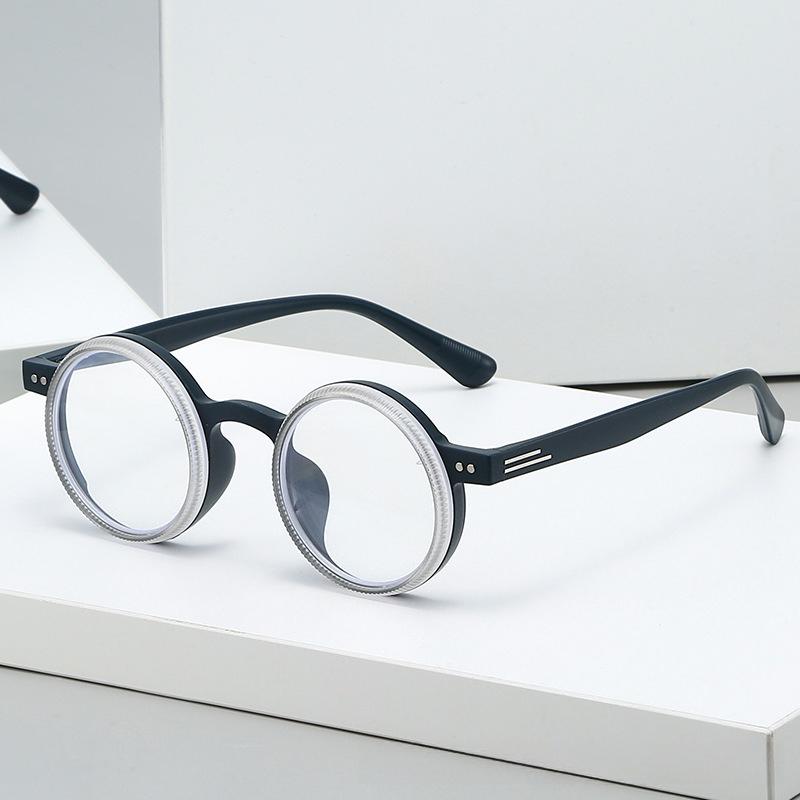 Прогрессивные мультифокальные очки для чтения, ручная регулировка на 360 градусов, регулируемые диоптрии, защита от синего света, круглые очки