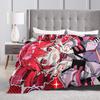 Kasane Teto Pop Pose Manga Blankets Quality Warm  Throw Blanket Autumn Picnic Couch Chair Sofa Bed Print Bedspread