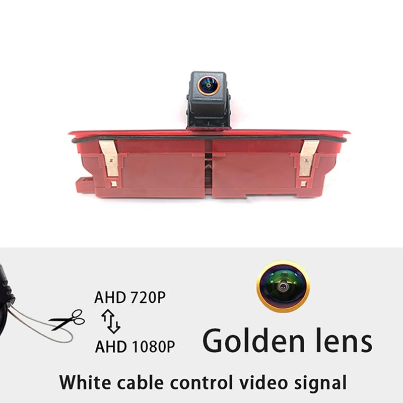 AHD 1080P Gold Lens Car Brake Light Rear View Reverse Camera For Fiat Doblo 2010 Opel Combo 2011-2018 Waterproof Backup Camera