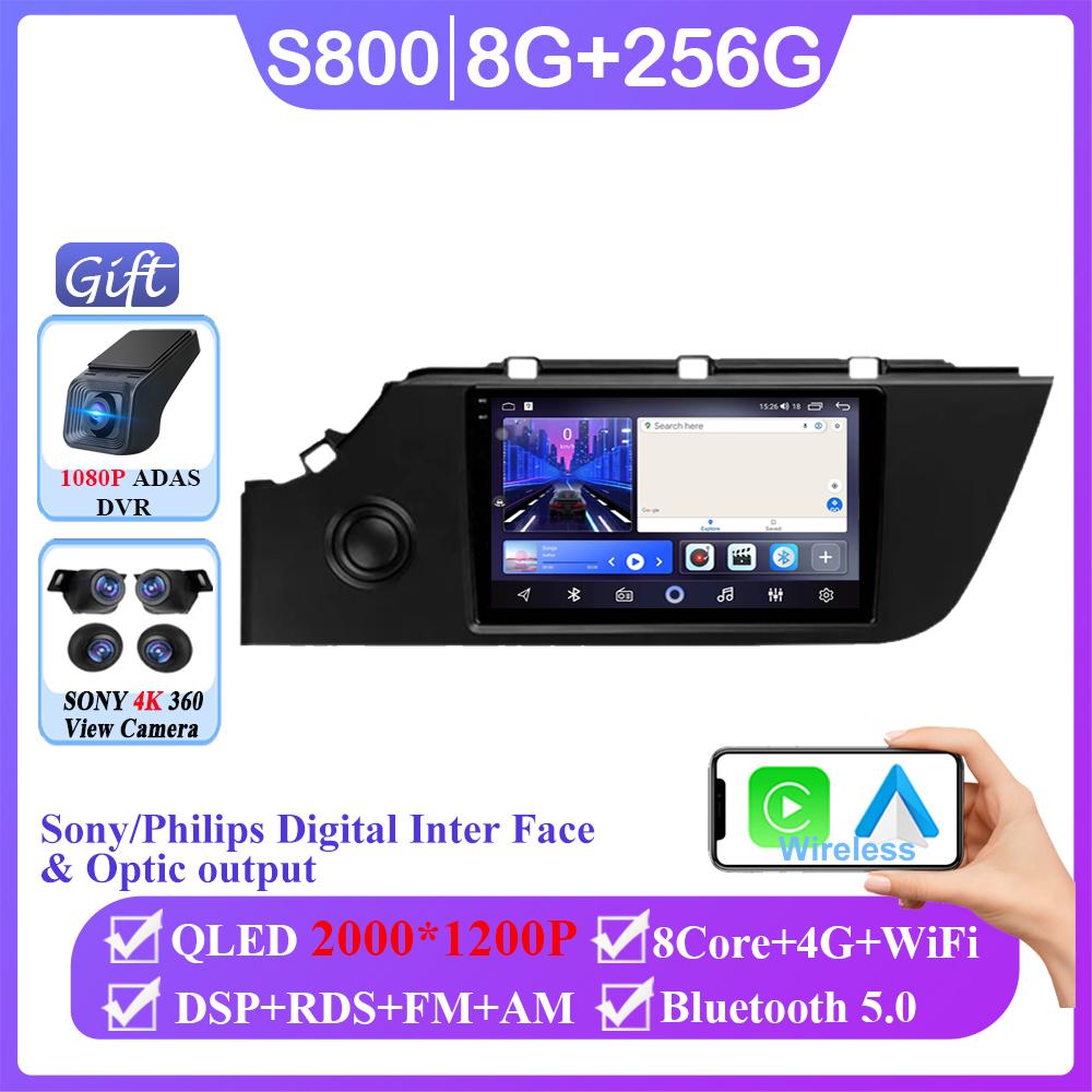 Android 14 Для Kia Rio 4 IV FB 2016 2017 - 2021 Стерео 4G GPS Навигация Мультимедийный Экран Автомагнитола Головное Устройство Carplay 2 Din DVD