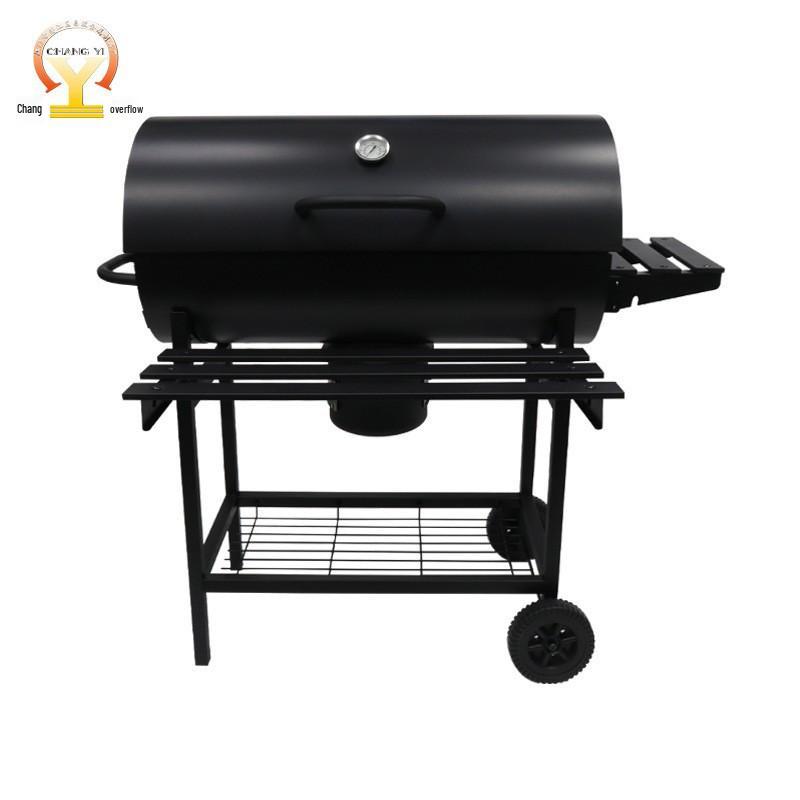 BBQ-гриль из 15,5-дюймовой бочки для барбекю для уличной готовки в американском стиле