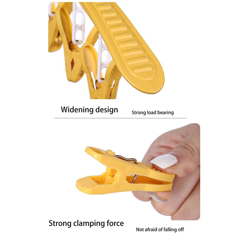 Бытовая многофункциональная бесследная вешалка для одежды, ветрозащитная пластиковая утолщенная сушилка, зажим для носков и нижнего белья, вешалка для одежды