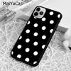 MaiYaCa ИНИЦИАЛЫ В ГОРОШЕК ПЕРСОНАЛИЗИРОВАННЫЙ Чехол для телефона Для iPhone 17 Air 16 pro max 15 14 plus 12 13 Чехол coque