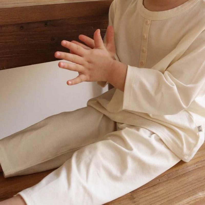 Soft Cotton A-Class Kids Pajama Set Long Sleeve Toddler Sleepwear Boys Girls Home Outfit