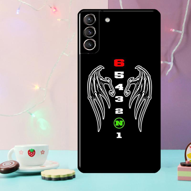 1N23456 Мотоциклетный чехол для Samsung Galaxy S21 S20 FE S22 S23 S24 Ultra Note 10 Plus Note 20 S8 S9 S10 Чехол