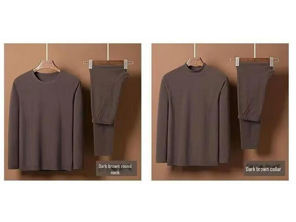 Мужской самонагревающийся комплект нижнего слоя на осень/зиму: Дышащая рубашка и леггинсы, защищающие от холода, для людей среднего возраста и молодежи