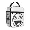 Epic Face Meme Y2K Grunge Style Handheld Thermal Cooler Bag Funny Durable Insulated Lunch Bags New Food Box For School