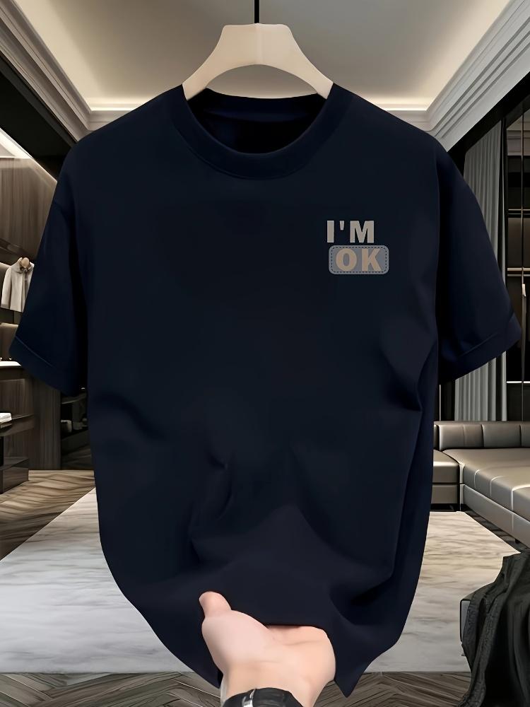 Men's T-Shirts Made of 100% Cotton Have a Special Cool Feeling for Summer and Easily Styled In a Casual and Fashionable Way