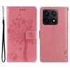 Для чехла телефона Xiaomi 14T с подставкой, с рисунком кошачьего дерева, кожаный кошелек, мобильная крышка