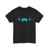 Gaming Shirt, Heartbeat Video Game Controller Gaming Lovers Gamer T-Shirt