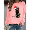 Amazon Ebay Желаю быстрой продажи Independent Station Christmas Printing Hoodie с длинным рукавом и круглым вырезом без капюшона Teamu